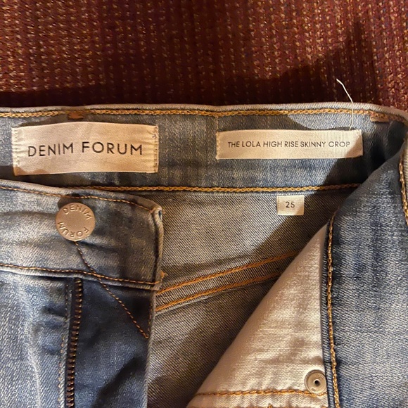 Denim Forum Blue Distressed Jeans - Picture 2 of 3